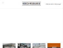 Tablet Screenshot of horeca-meubilair.be